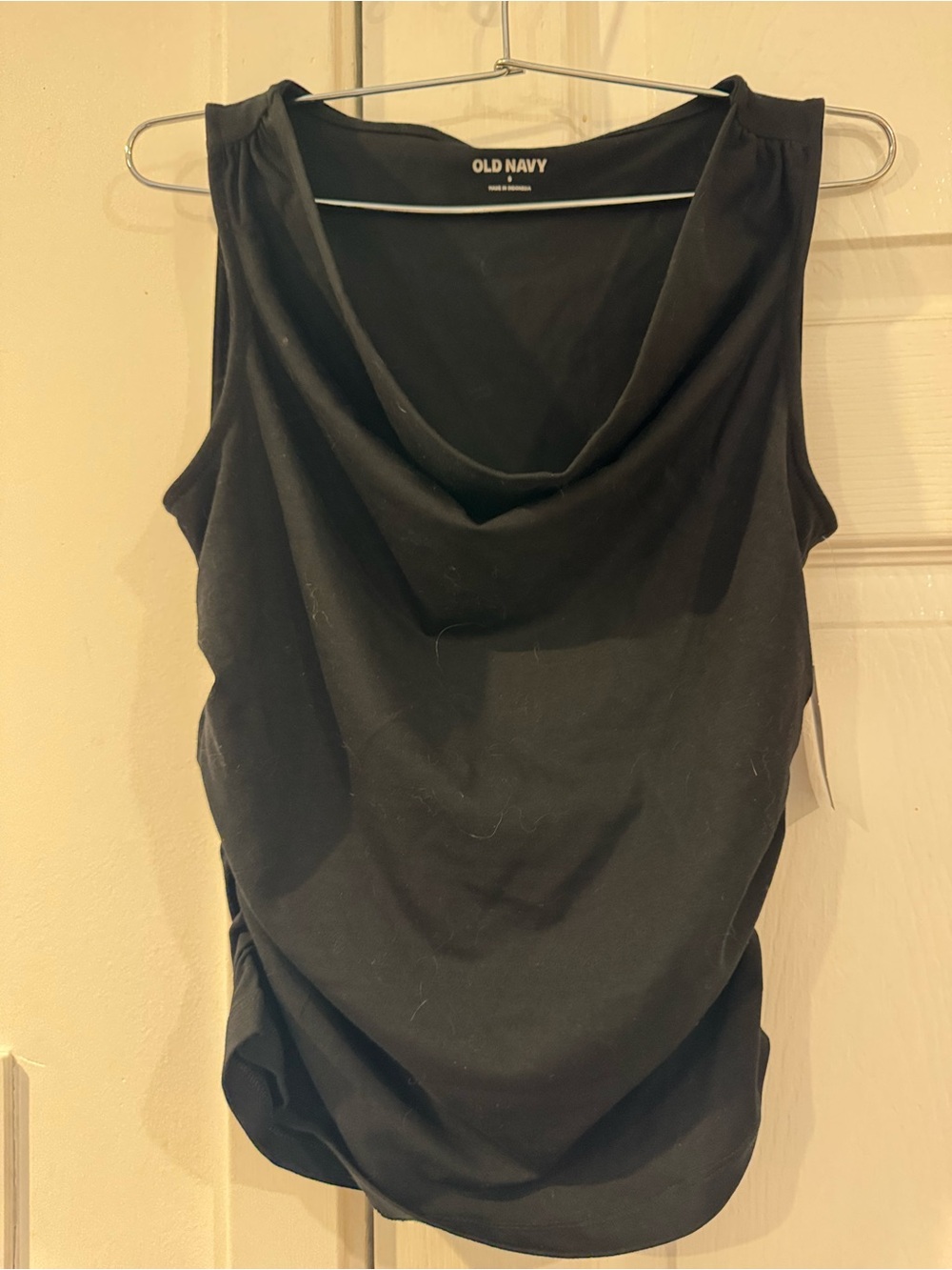 Old Navy Black Cowl Neck Sleeveless Tank